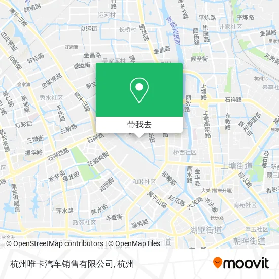 杭州唯卡汽车销售有限公司地图