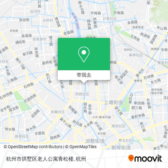 杭州市拱墅区老人公寓青松楼地图