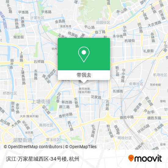 滨江·万家星城西区-34号楼地图