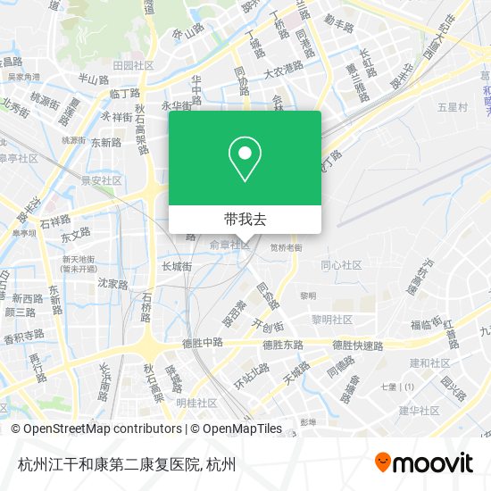 杭州江干和康第二康复医院地图