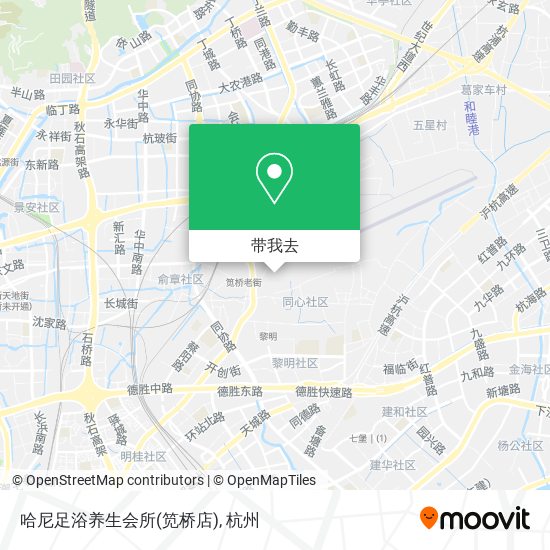 哈尼足浴养生会所(笕桥店)地图