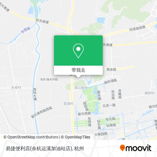 易捷便利店(余杭运溪加油站店)地图