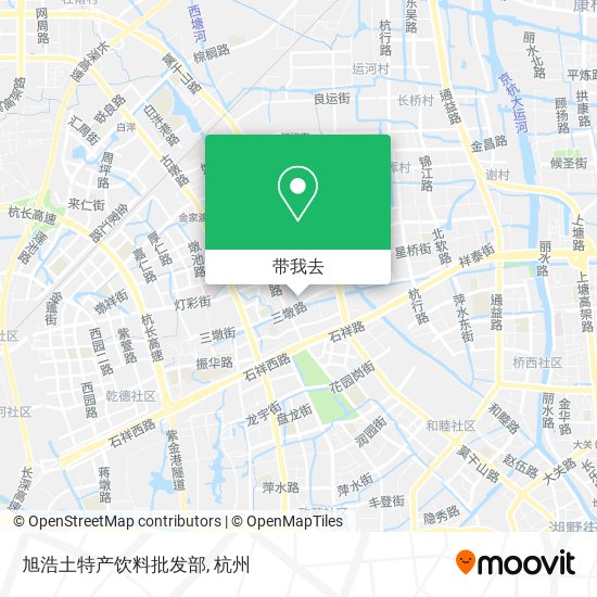 旭浩土特产饮料批发部地图