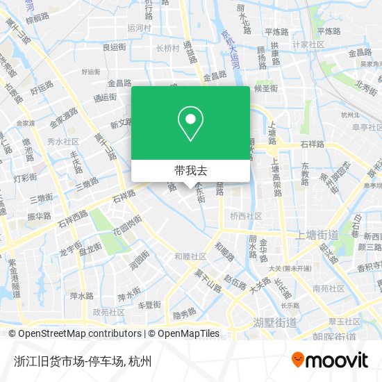 浙江旧货市场-停车场地图