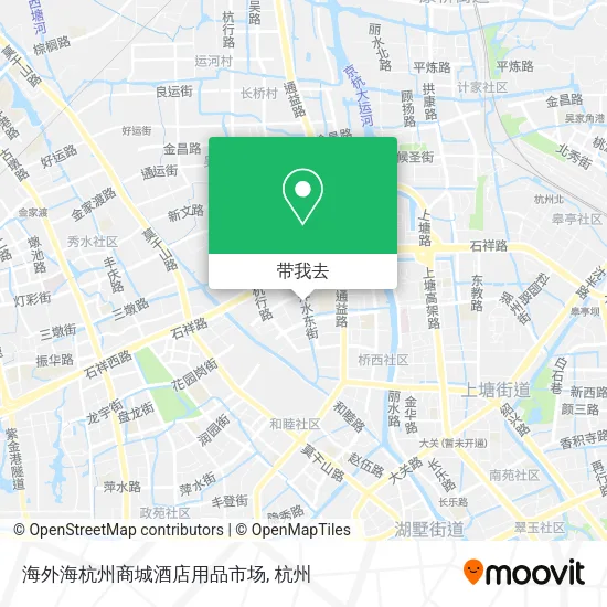 海外海杭州商城酒店用品市场地图