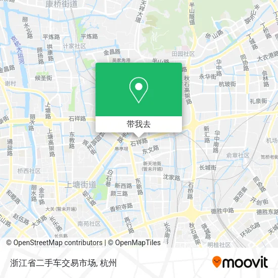 浙江省二手车交易市场地图