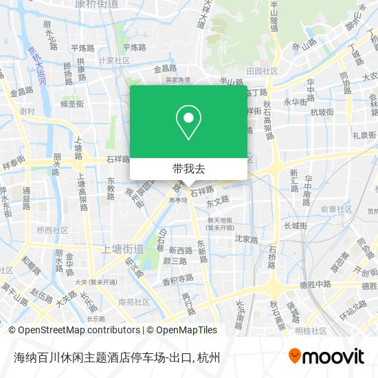 海纳百川休闲主题酒店停车场-出口地图