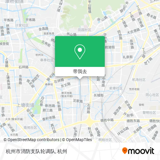 杭州市消防支队轮调队地图