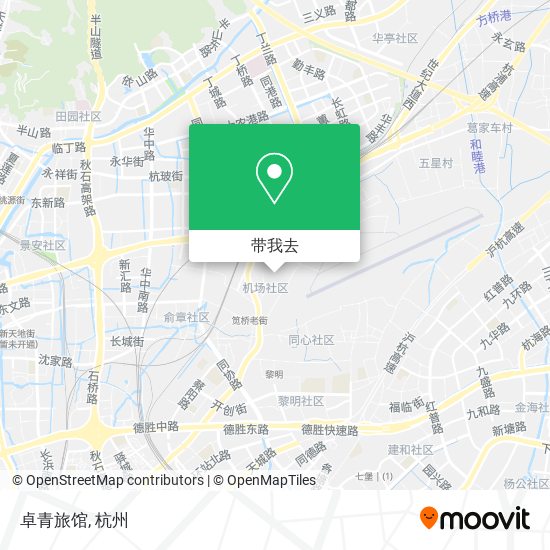 卓青旅馆地图