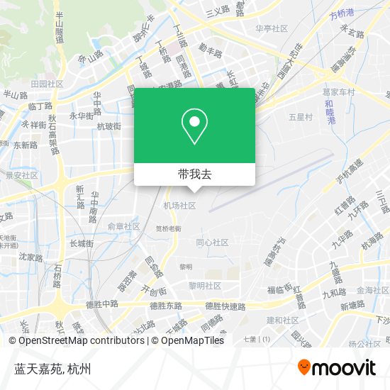 蓝天嘉苑地图