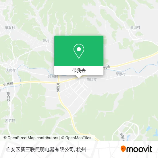 临安区新三联照明电器有限公司地图
