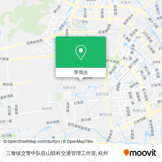 三墩镇交警中队驻山联村交通管理工作室地图