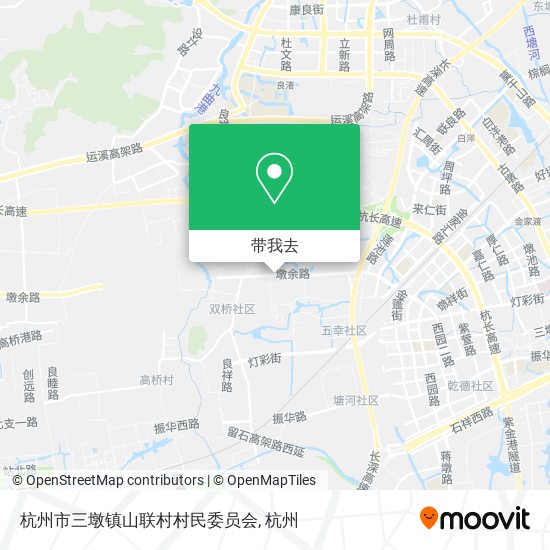 杭州市三墩镇山联村村民委员会地图