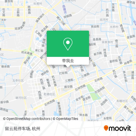 留云苑停车场地图