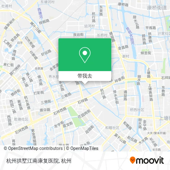 杭州拱墅江南康复医院地图