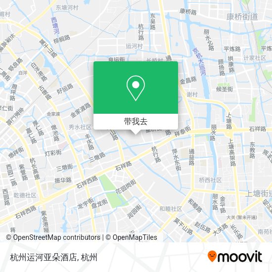 杭州运河亚朵酒店地图