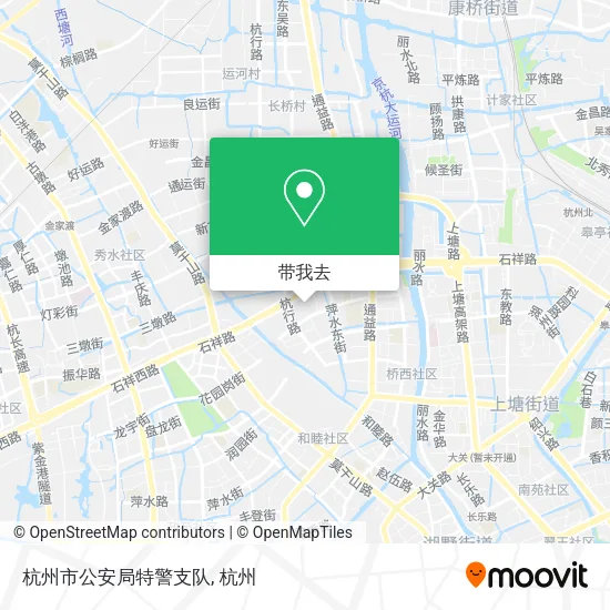 杭州市公安局特警支队地图