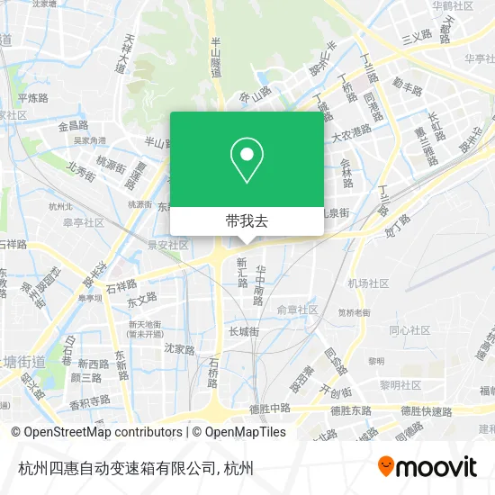 杭州四惠自动变速箱有限公司地图