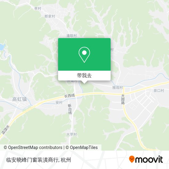 临安晓峰门窗装潢商行地图