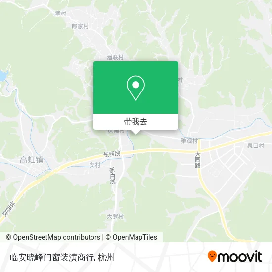 临安晓峰门窗装潢商行地图