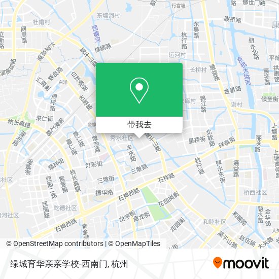 绿城育华亲亲学校-西南门地图