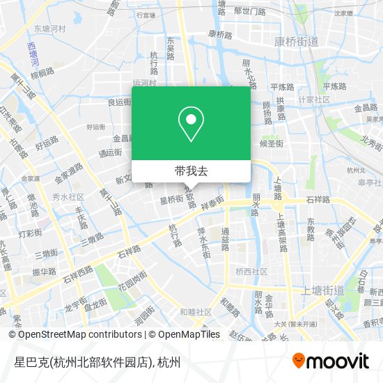 星巴克(杭州北部软件园店)地图