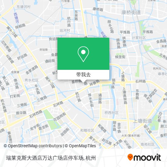 瑞莱克斯大酒店万达广场店停车场地图
