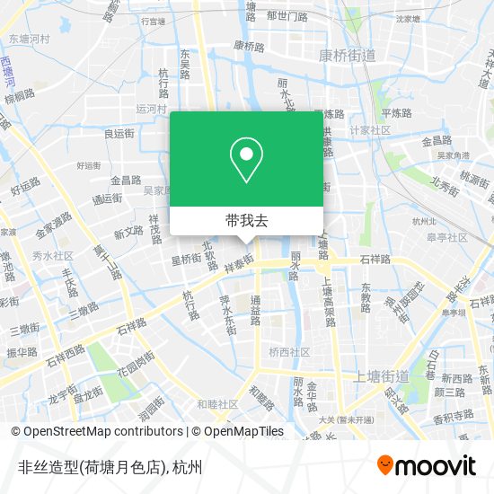 非丝造型(荷塘月色店)地图