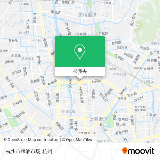杭州市粮油市场地图