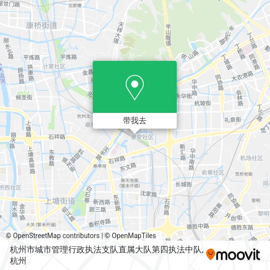 杭州市城市管理行政执法支队直属大队第四执法中队地图
