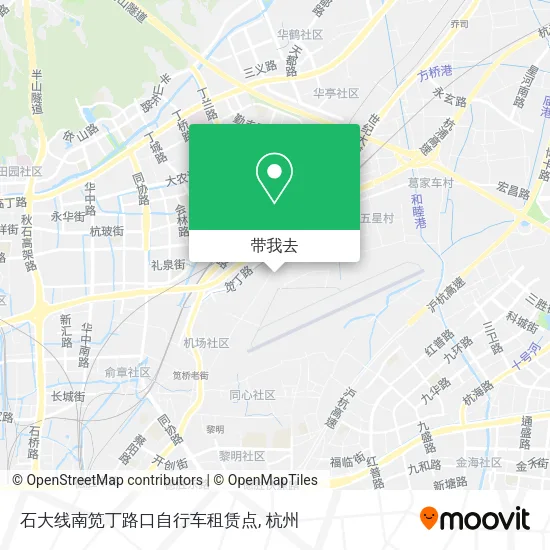 石大线南笕丁路口自行车租赁点地图