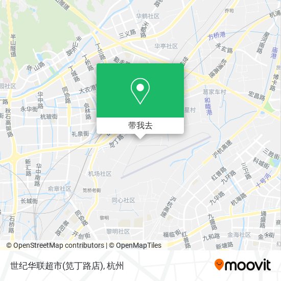 世纪华联超市(笕丁路店)地图