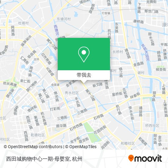 西田城购物中心一期-母婴室地图