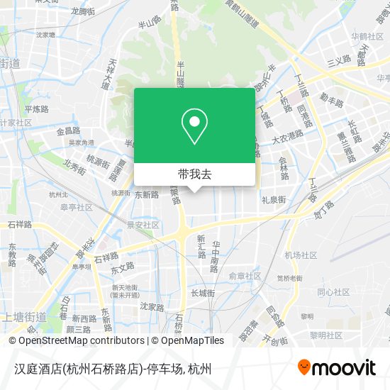 汉庭酒店(杭州石桥路店)-停车场地图