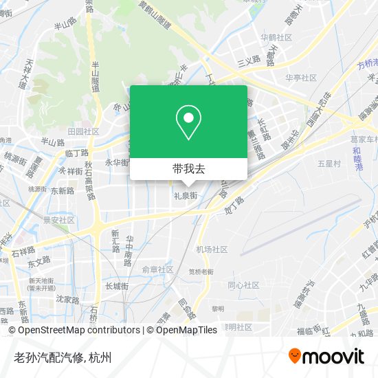 老孙汽配汽修地图