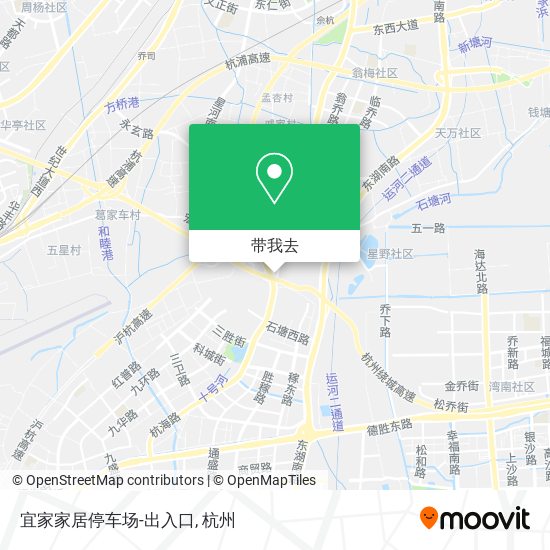 宜家家居停车场-出入口地图
