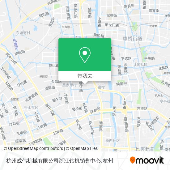 杭州成伟机械有限公司浙江钻机销售中心地图