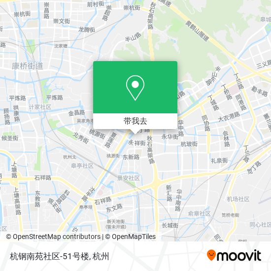 杭钢南苑社区-51号楼地图