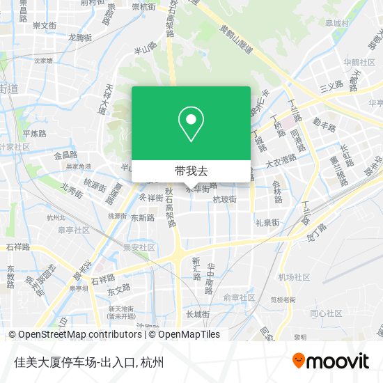 佳美大厦停车场-出入口地图