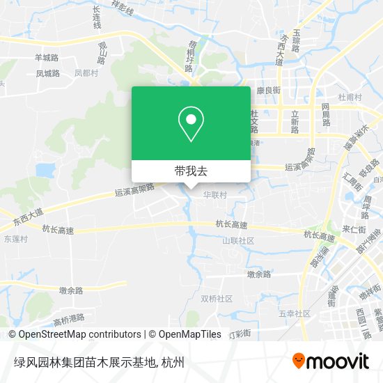绿风园林集团苗木展示基地地图