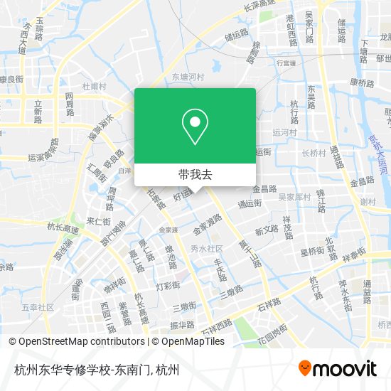 杭州东华专修学校-东南门地图