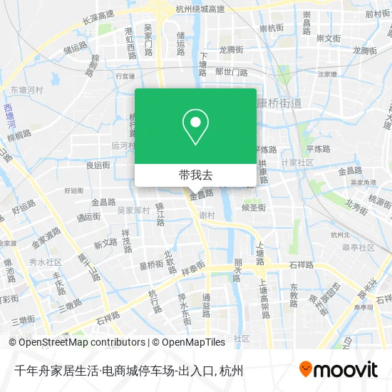 千年舟家居生活·电商城停车场-出入口地图