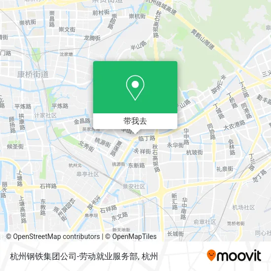 杭州钢铁集团公司-劳动就业服务部地图