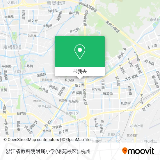浙江省教科院附属小学(钢苑校区)地图