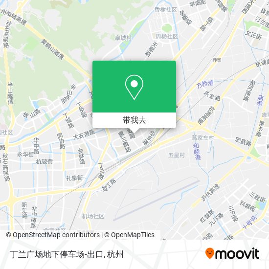 丁兰广场地下停车场-出口地图