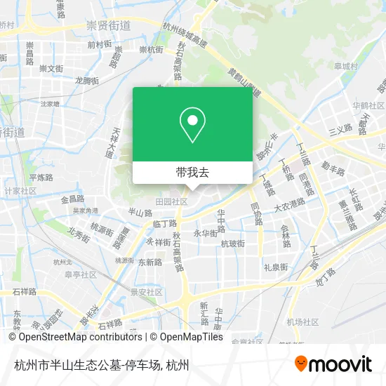 杭州市半山生态公墓-停车场地图