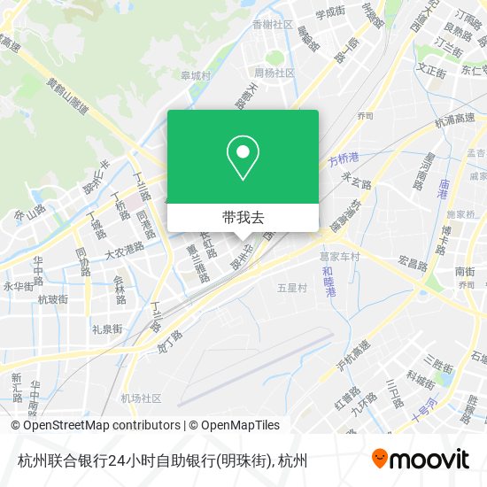 杭州联合银行24小时自助银行(明珠街)地图