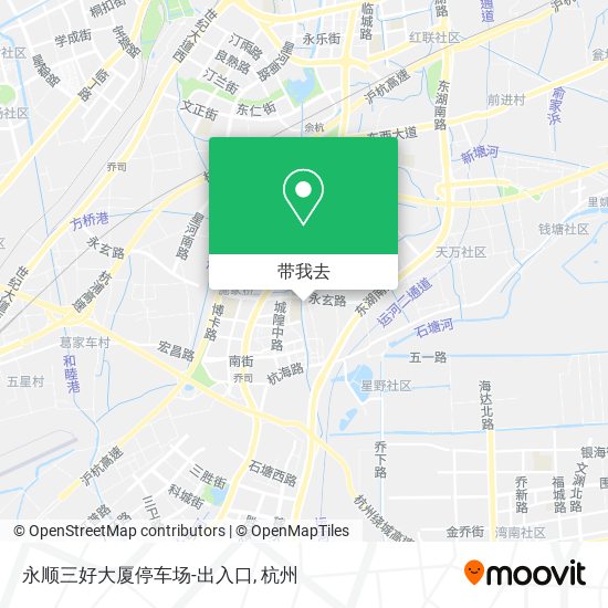 永顺三好大厦停车场-出入口地图