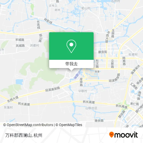 万科郡西澜山地图
