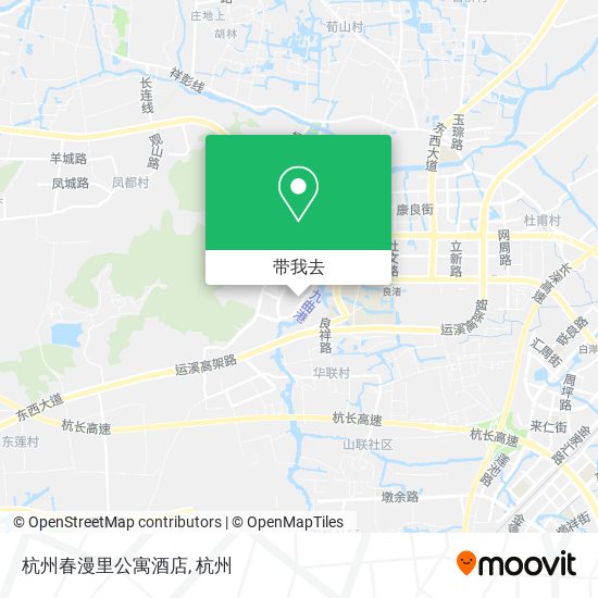 杭州春漫里公寓酒店地图